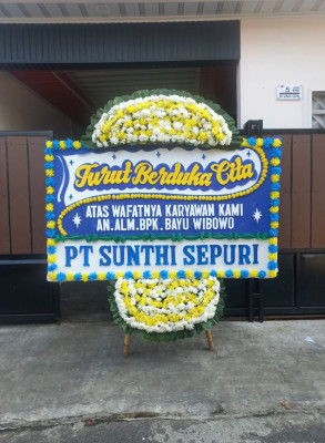 Papan Bunga Duka di Pamulang Timur
