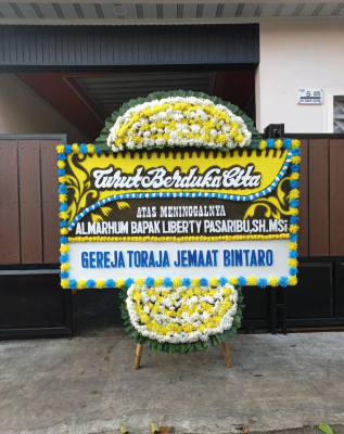 Papan Bunga Duka di Pamulang Timur